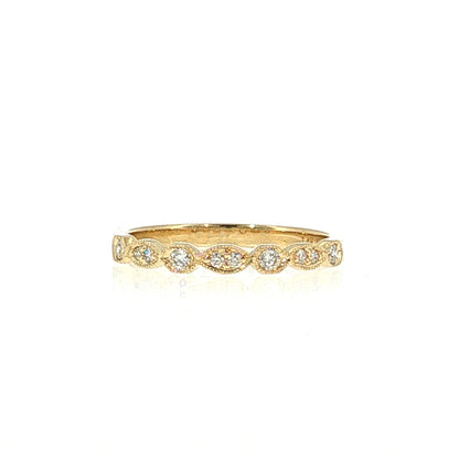 Diamond Stacking Band 14k Yellow Gold