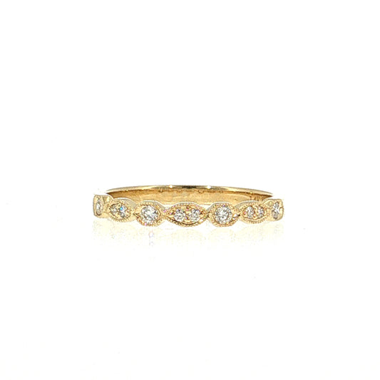 Diamond Stacking Band 14k Yellow Gold