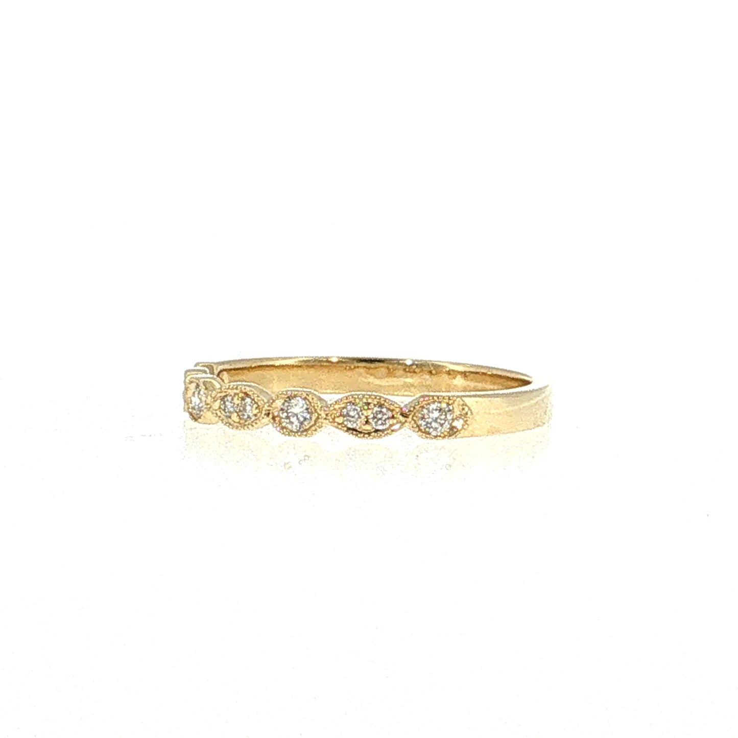 Diamond Stacking Band 14k Yellow Gold