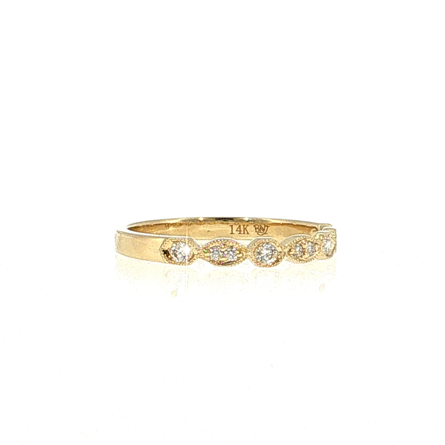 Diamond Stacking Band 14k Yellow Gold
