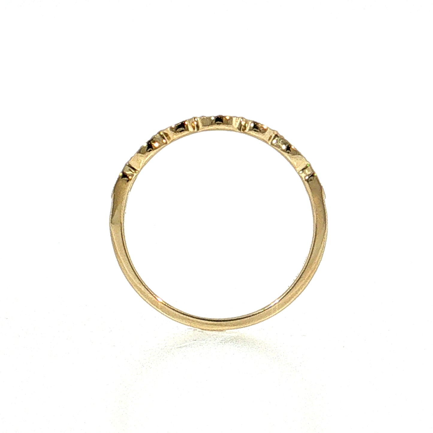 Diamond Stacking Band 14k Yellow Gold