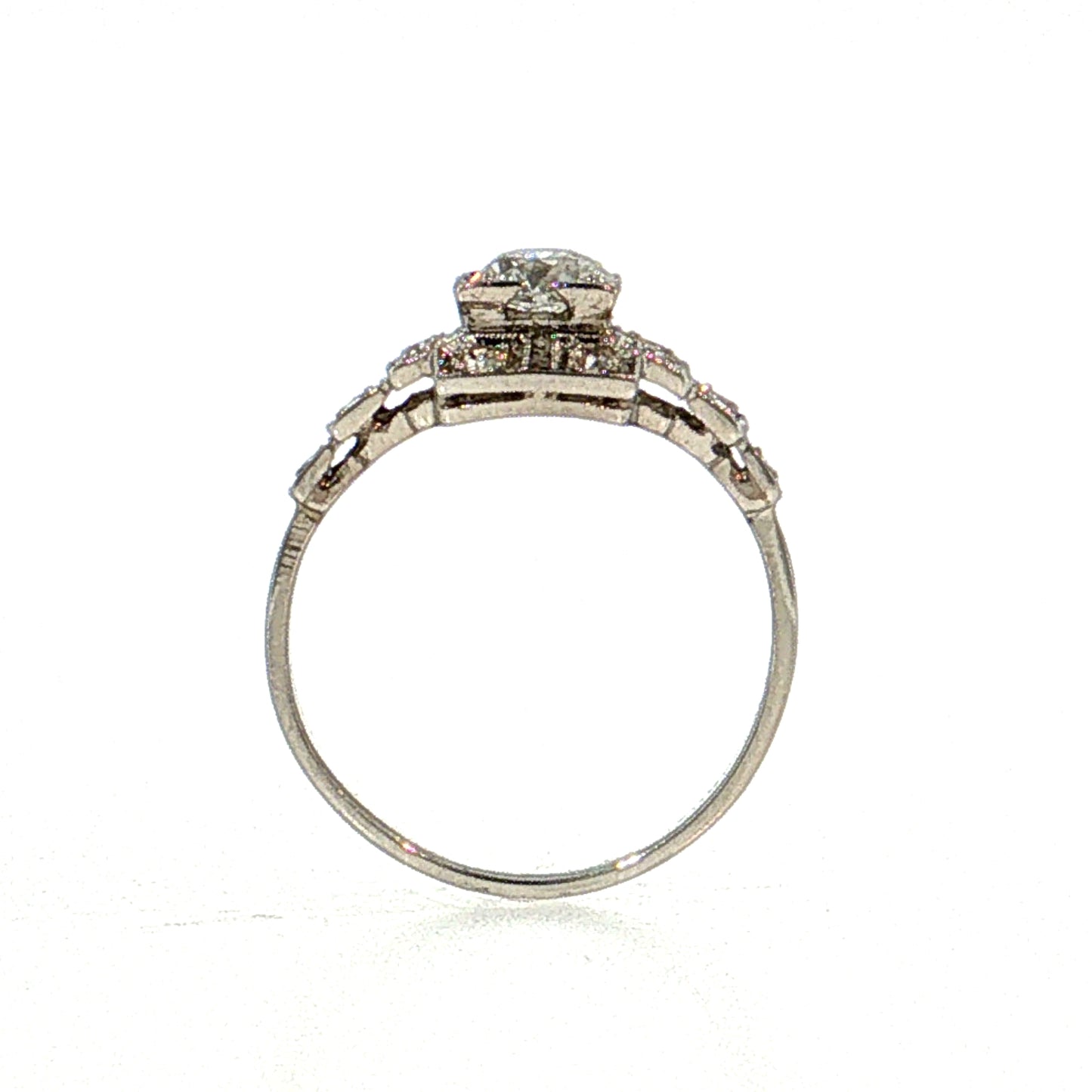 .52 Art Deco Diamond Engagement Ring Platinum