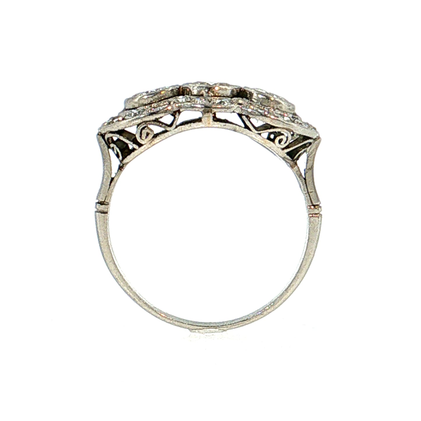.40 Vintage Mid-Century Diamond Cocktail Ring Platinum