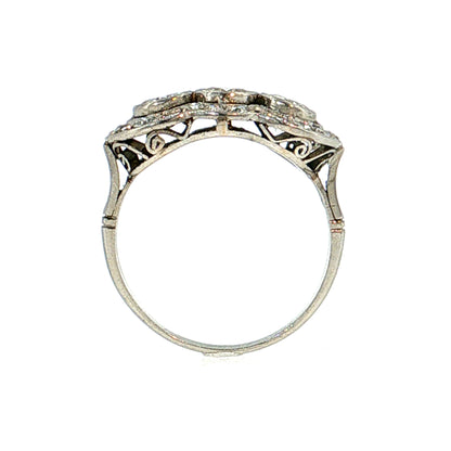 .40 Vintage Mid-Century Diamond Cocktail Ring Platinum
