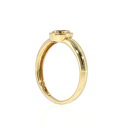 .45 Oval Blue Sapphire Solitaire Ring 14k