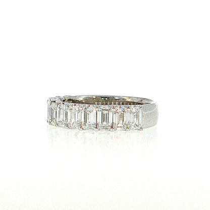 2.20 Baguette Diamond Half-Eternity Band 18k White Gold