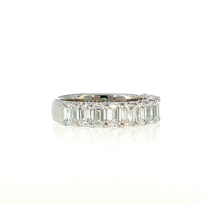 2.20 Baguette Diamond Half-Eternity Band 18k White Gold