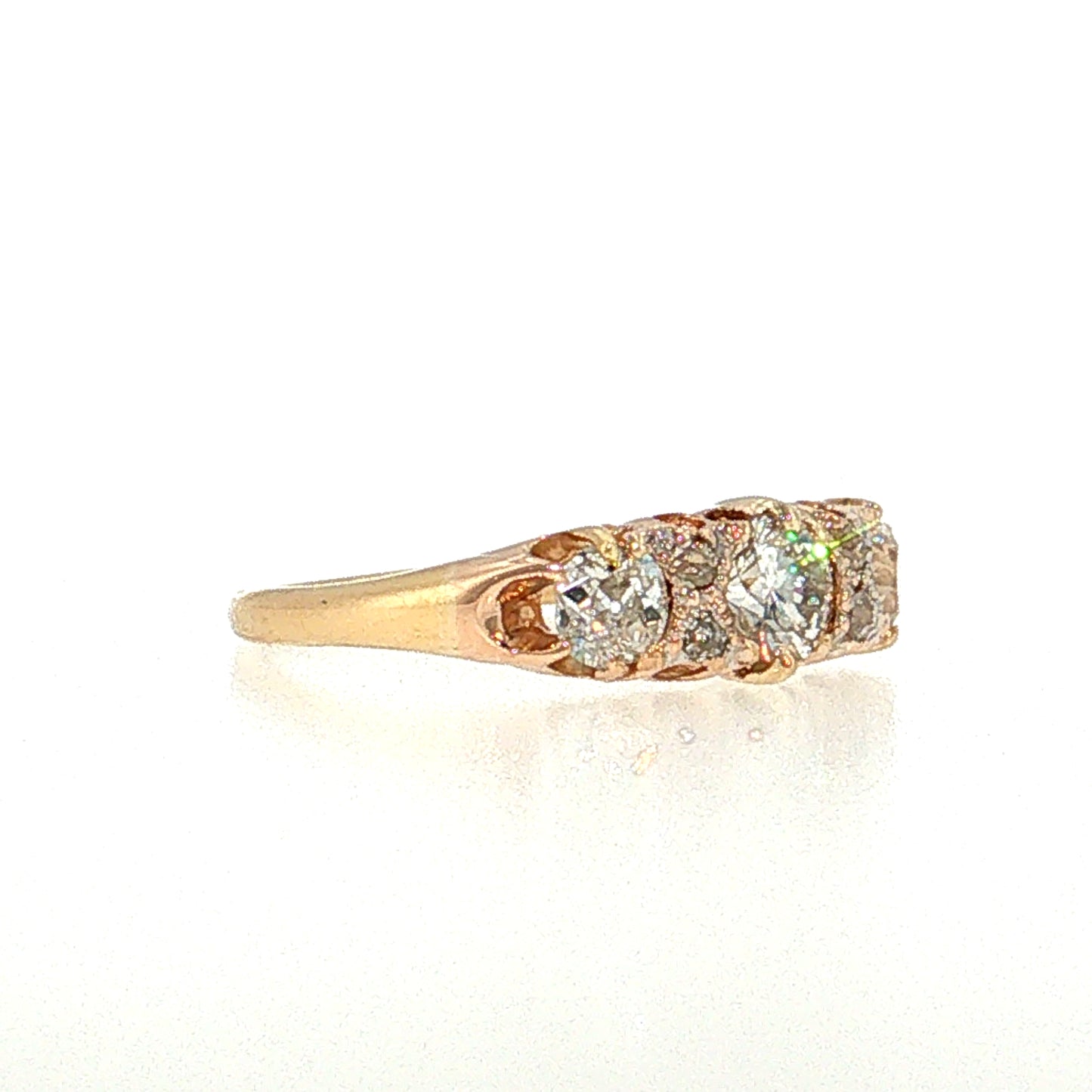 .92 Antique Victorian Diamond Engagement Ring 18k