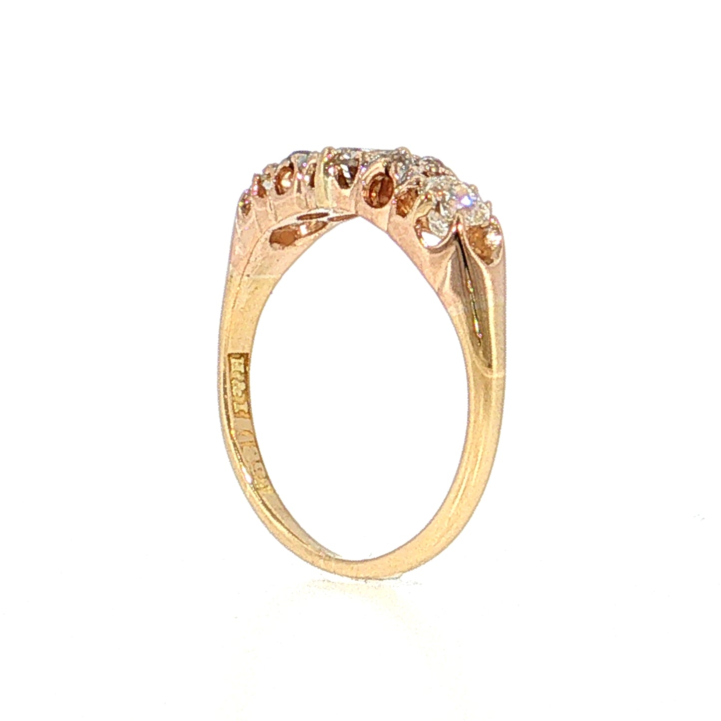 .92 Antique Victorian Diamond Engagement Ring 18k