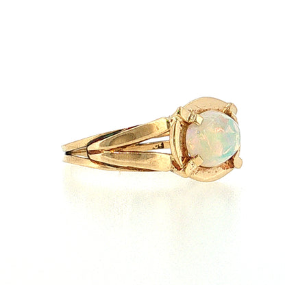 1.25 Opal Cocktail Ring 14k Yellow Gold