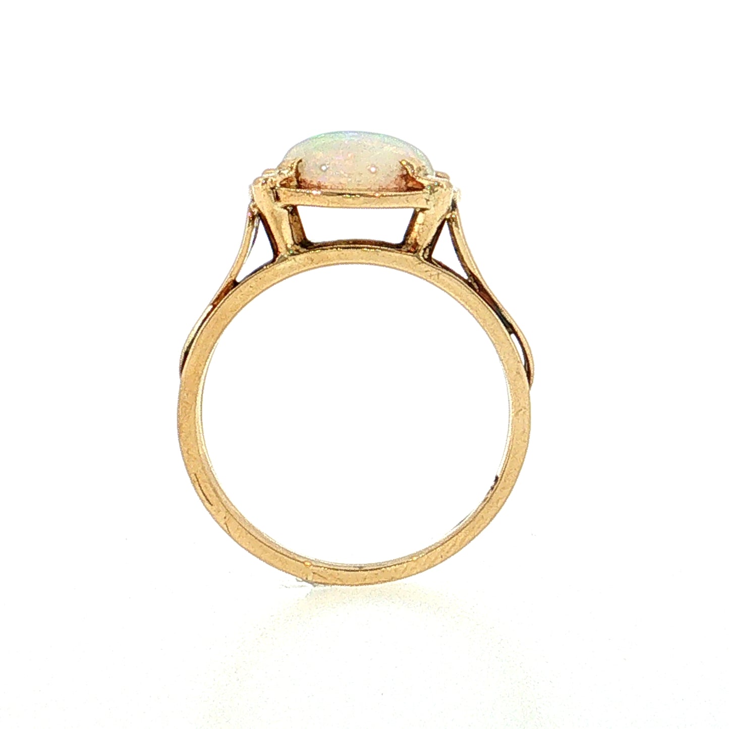 1.25 Opal Cocktail Ring 14k Yellow Gold