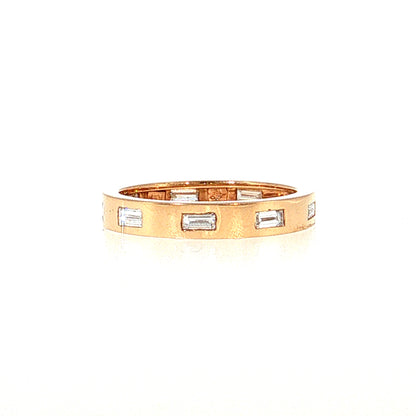 .54 Baguette Diamond Eternity Band 18k Rose Gold
