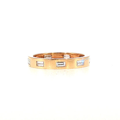 .54 Baguette Diamond Eternity Band 18k Rose Gold