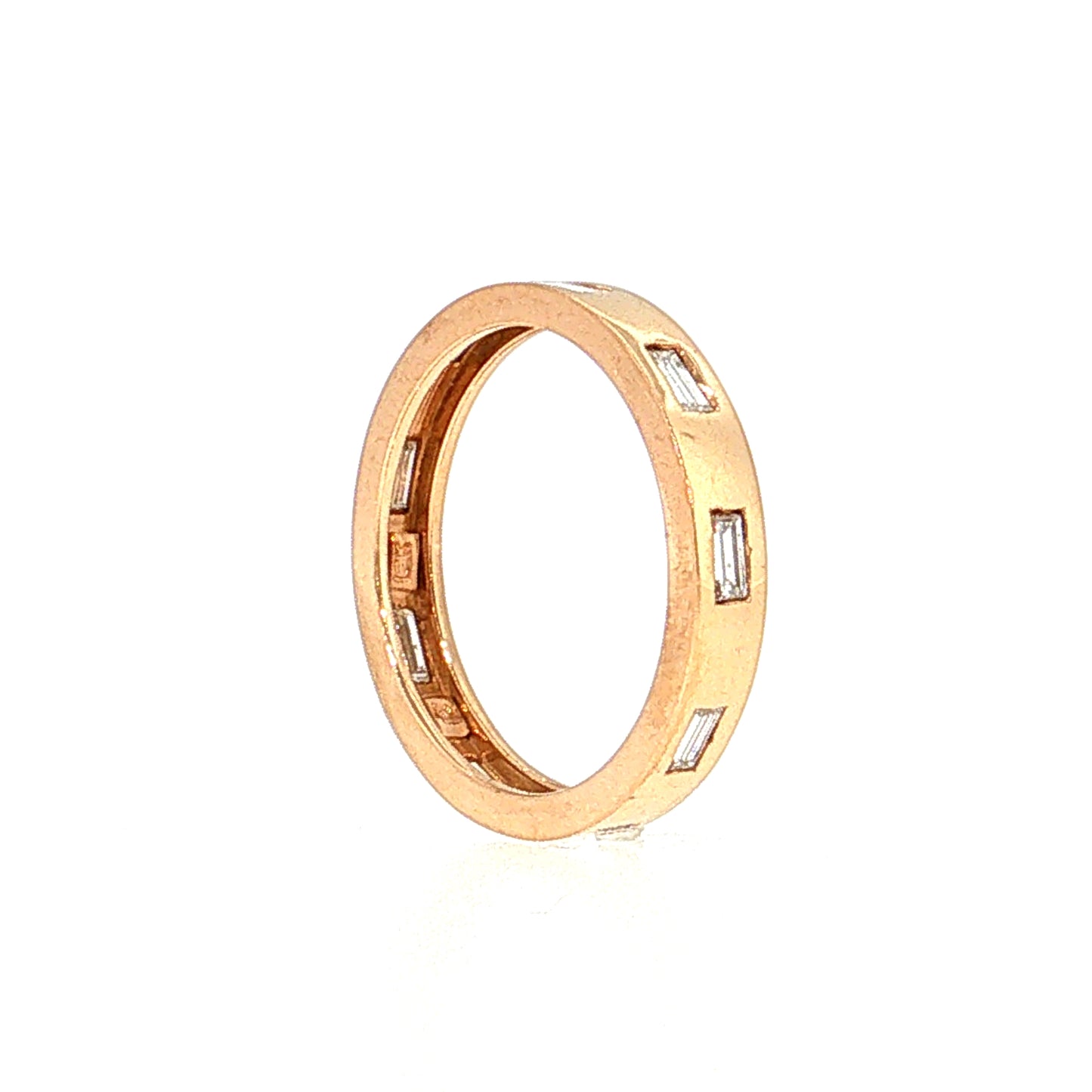 .54 Baguette Diamond Eternity Band 18k Rose Gold