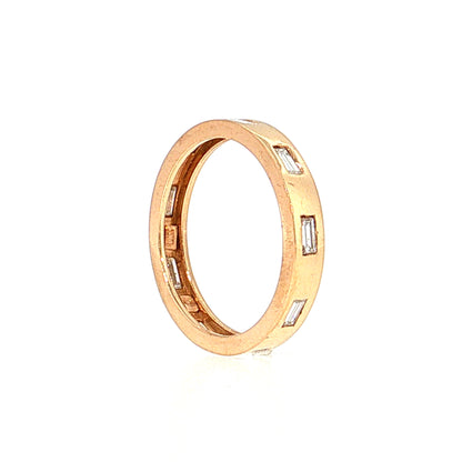 .54 Baguette Diamond Eternity Band 18k Rose Gold