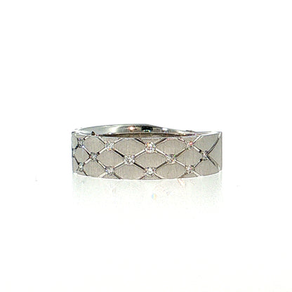 .25 Diamond Stacking Ring 14k White Gold