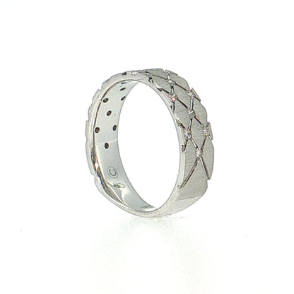 .25 Diamond Stacking Ring 14k White Gold