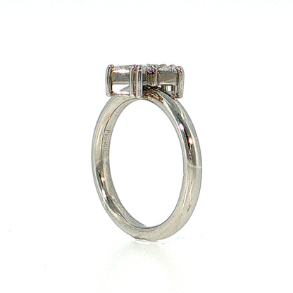 .32 Kite Diamond Stacking Ring Platinum