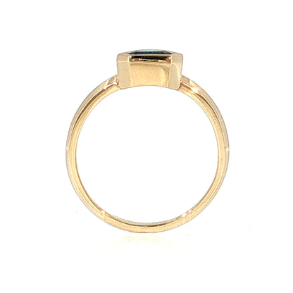 1.24 Shield Sapphire Solitaire Engagement Ring 14k