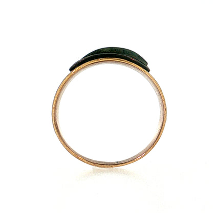 Victorian Rock Crystal Mourning Ring 22k Yellow Gold