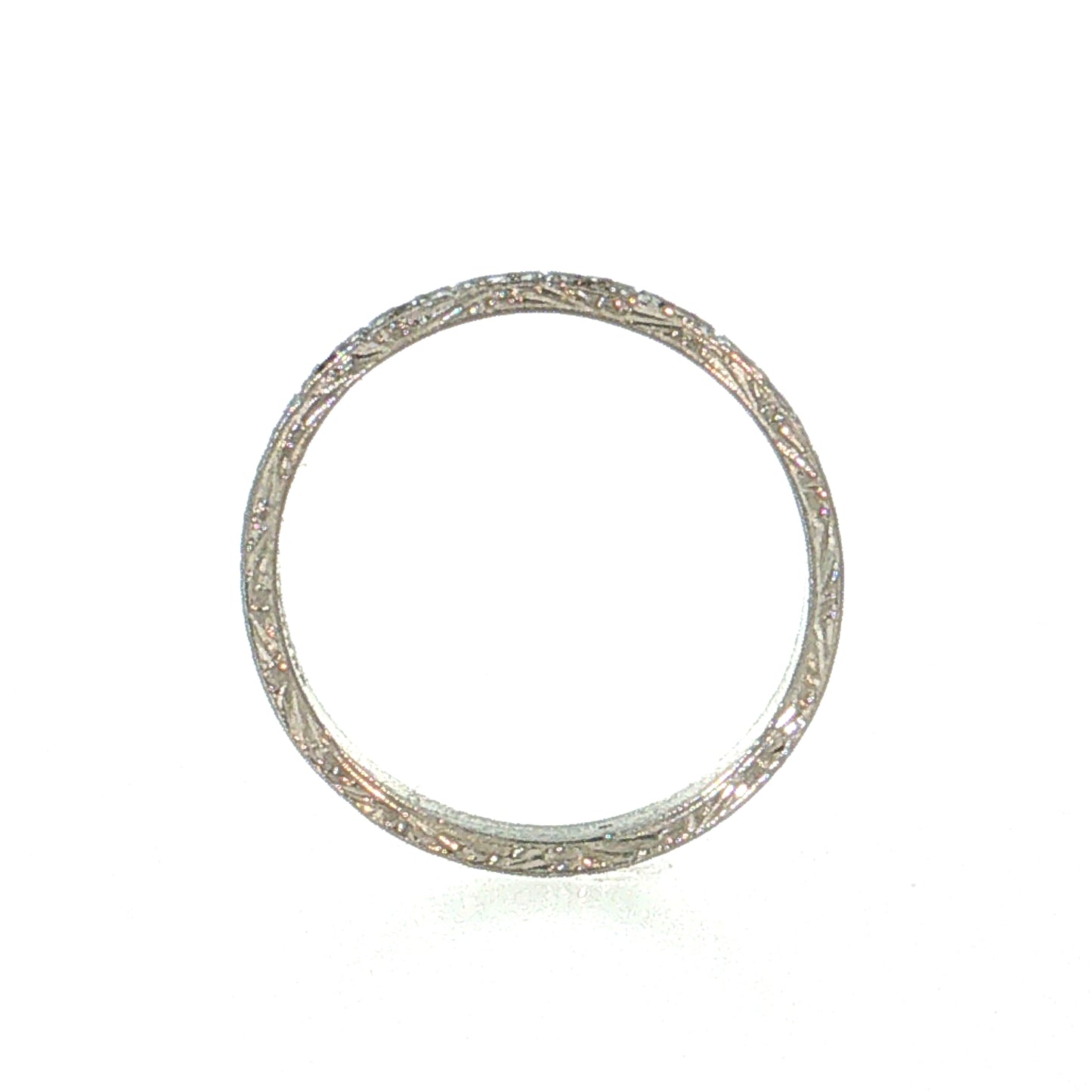 Antique Art Deco Diamond Wedding Band Platinum