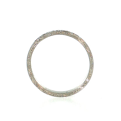 Antique Art Deco Diamond Wedding Band Platinum