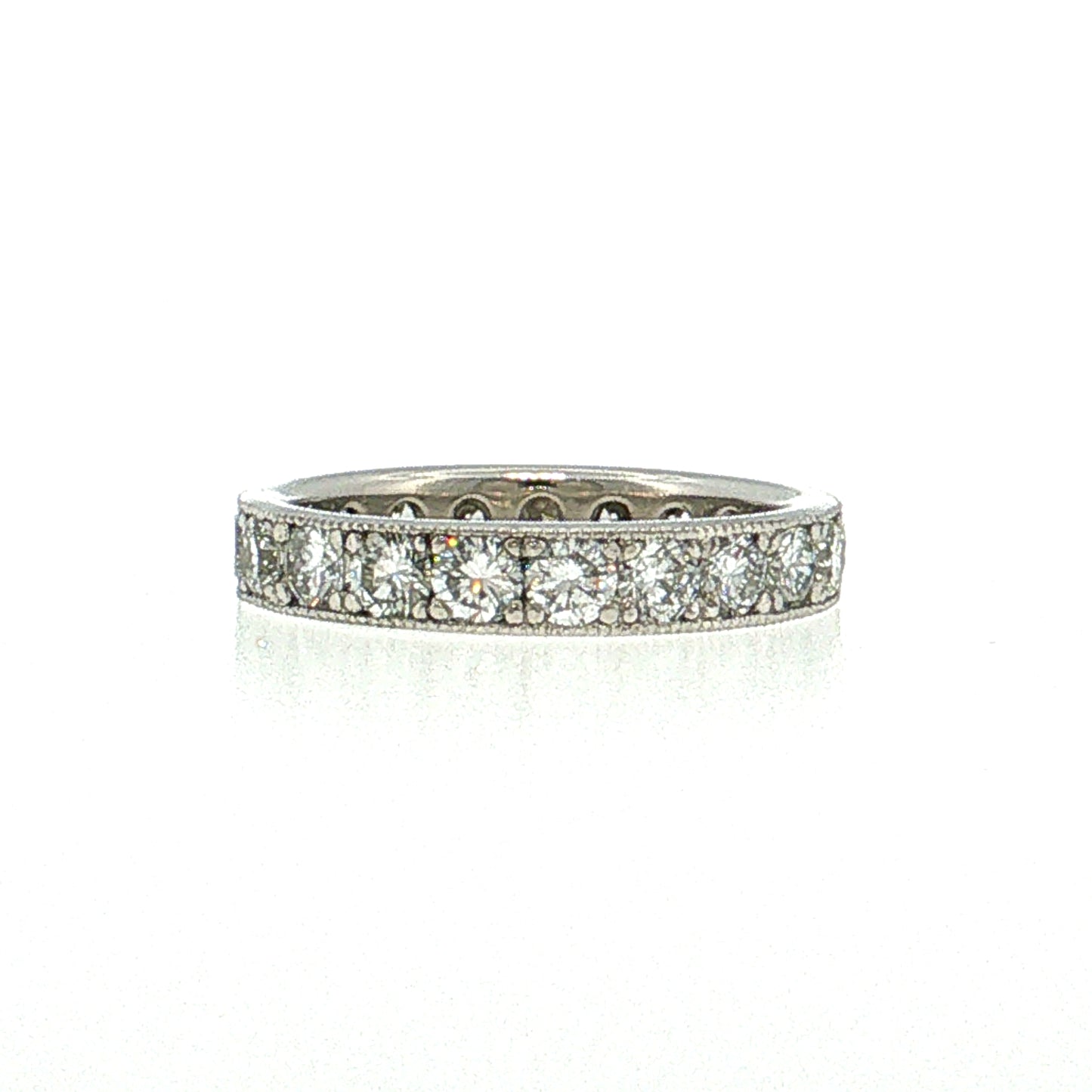 1.20 Round Brilliant Diamond Eternity Band Platinum