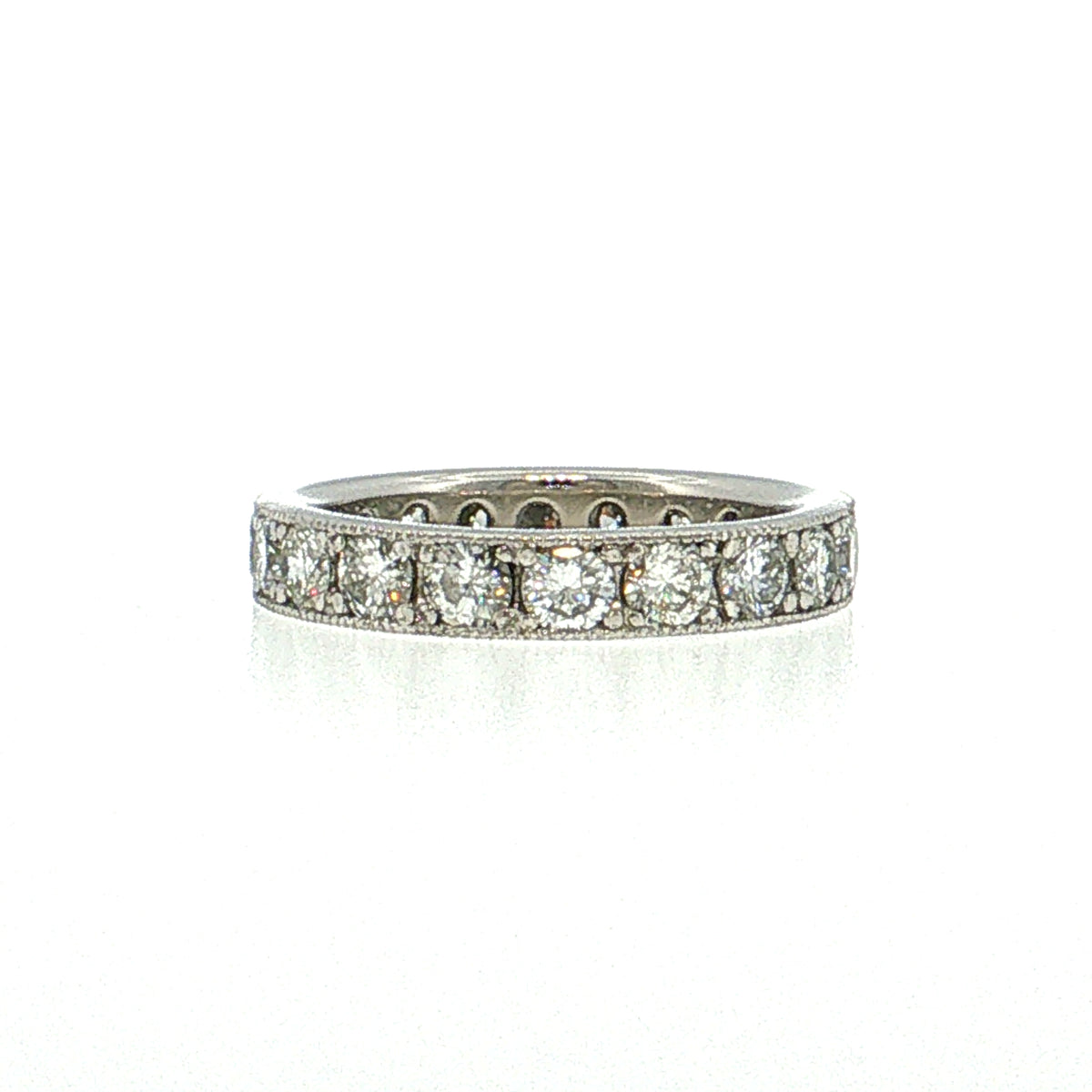 1.20 Round Brilliant Diamond Eternity Band Platinum