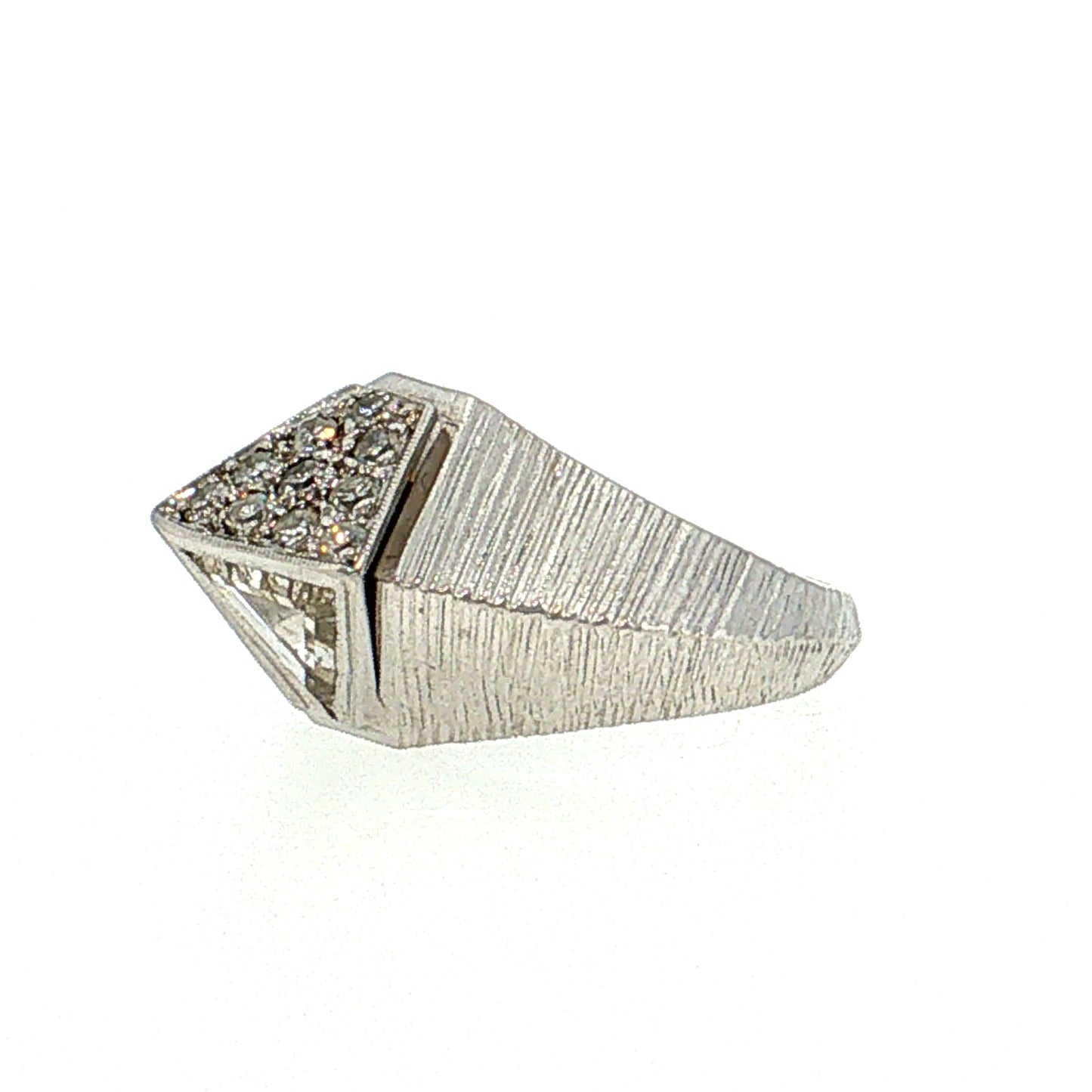.30 Trillion Diamond Cocktail Ring 14k White Gold