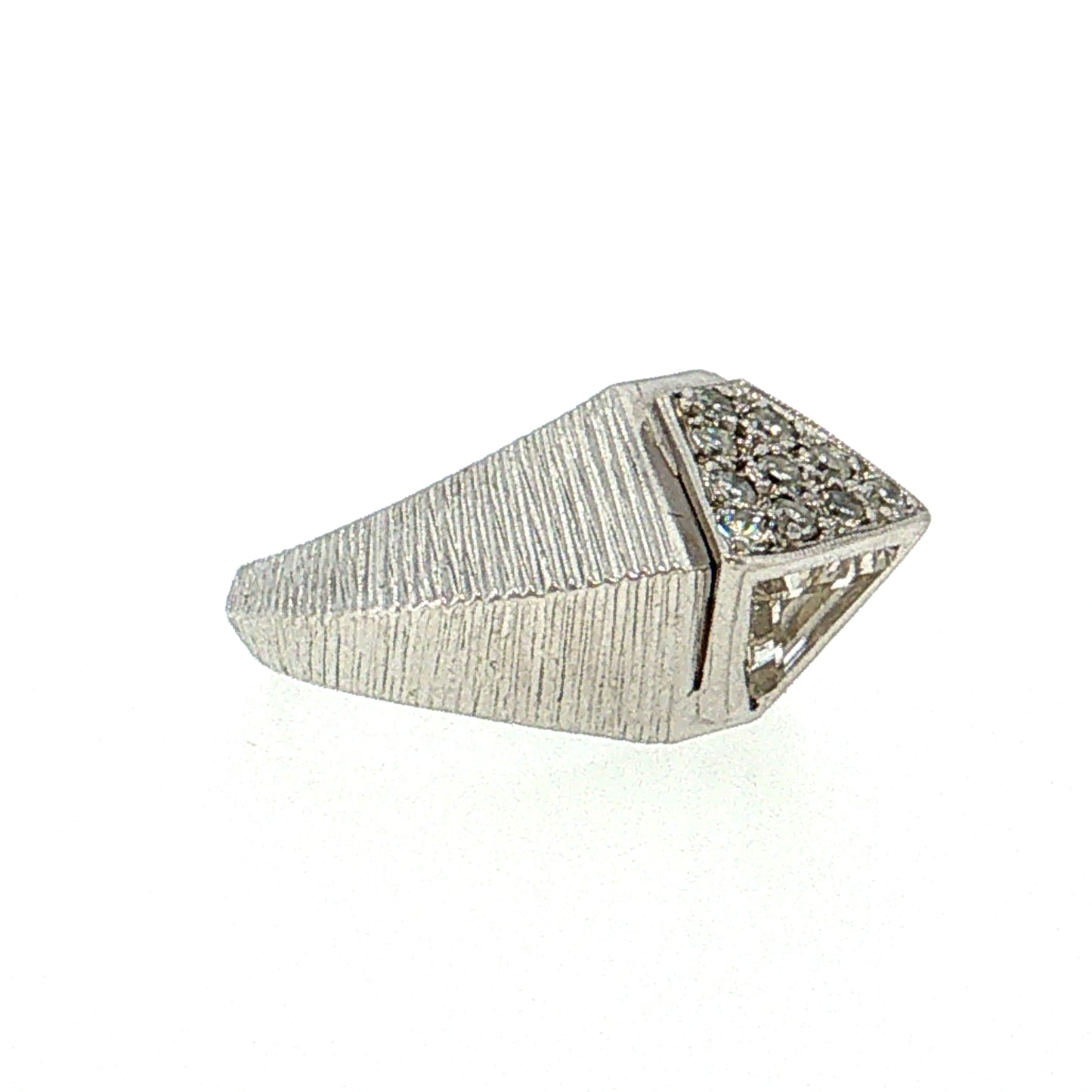 .30 Trillion Diamond Cocktail Ring 14k White Gold