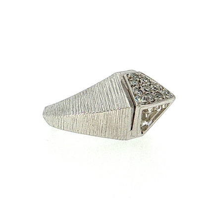 .30 Trillion Diamond Cocktail Ring 14k White Gold