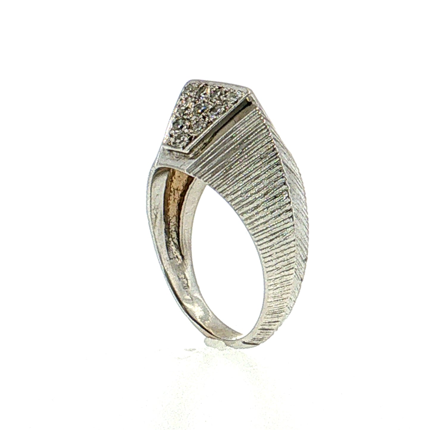 .30 Trillion Diamond Cocktail Ring 14k White Gold