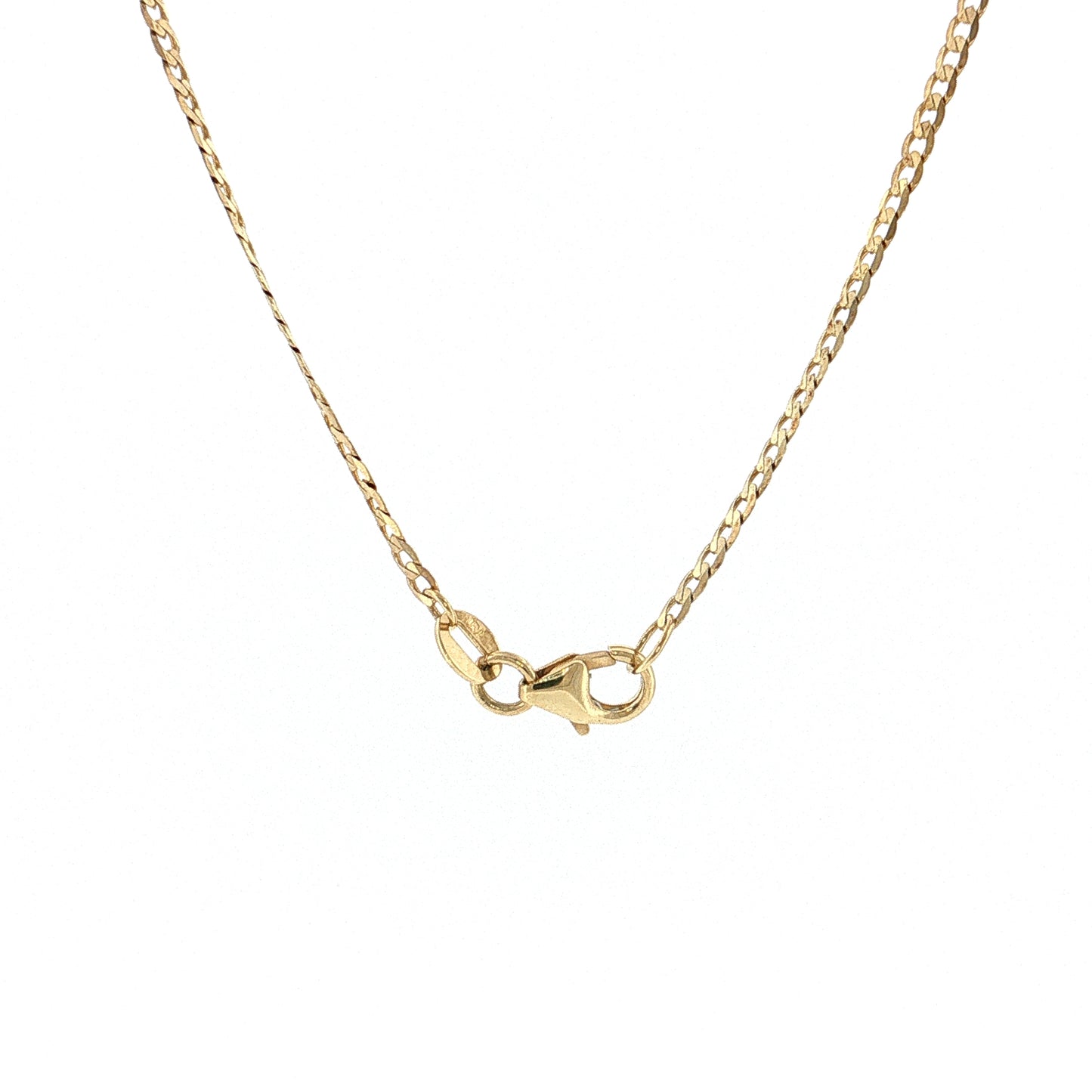 18" Padlock Pendant Necklace 14k Rose Gold