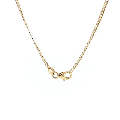 18" Padlock Pendant Necklace 14k Rose Gold