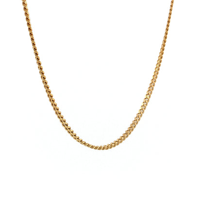 20" Curb Link Chain Necklace 18k Yellow Gold