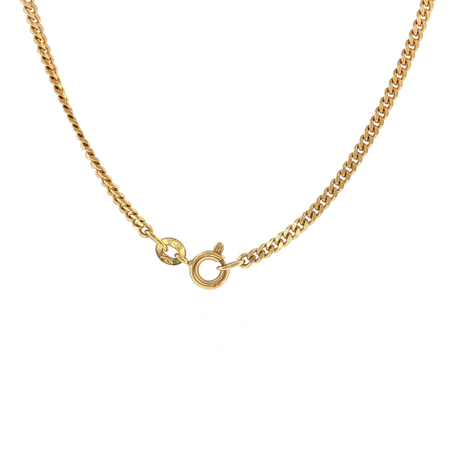20" Curb Link Chain Necklace 18k Yellow Gold