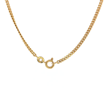 20" Curb Link Chain Necklace 18k Yellow Gold