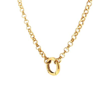 Foundrae Medium Belcher Chain Necklace 18k Yellow Gold