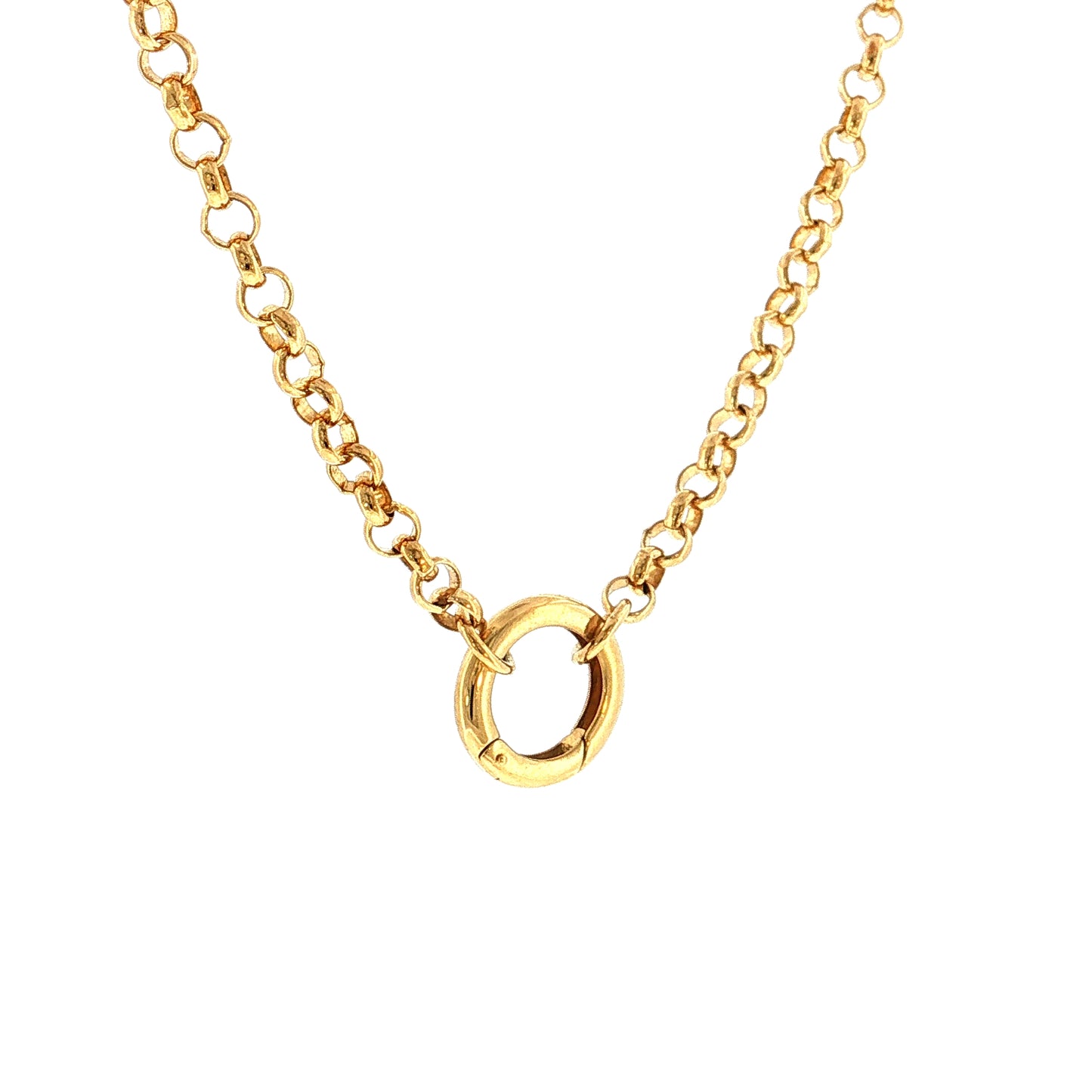 Foundrae Medium Belcher Chain Necklace 18k Yellow Gold