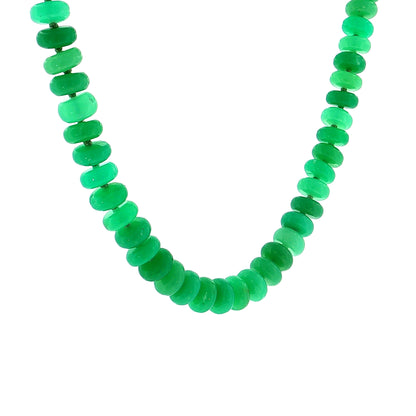 Irene Neuwirth Chrysoprase Rondelle Bead Necklace 18k