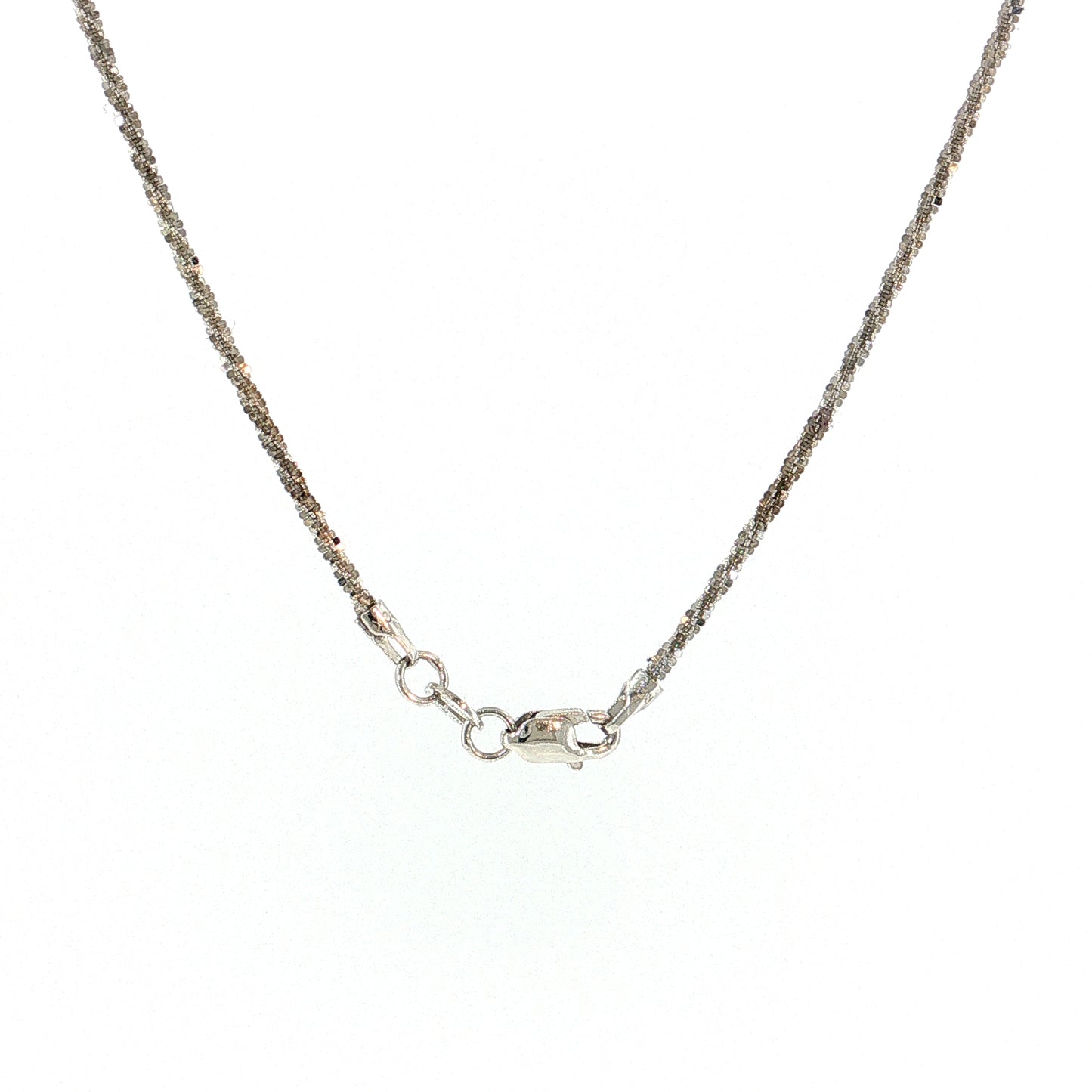 Cross Pendant Necklace 10k White Gold