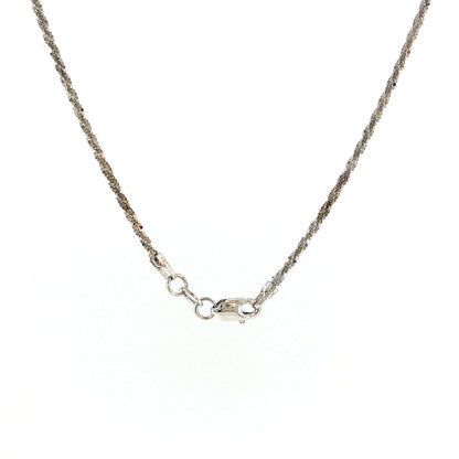 Cross Pendant Necklace 10k White Gold