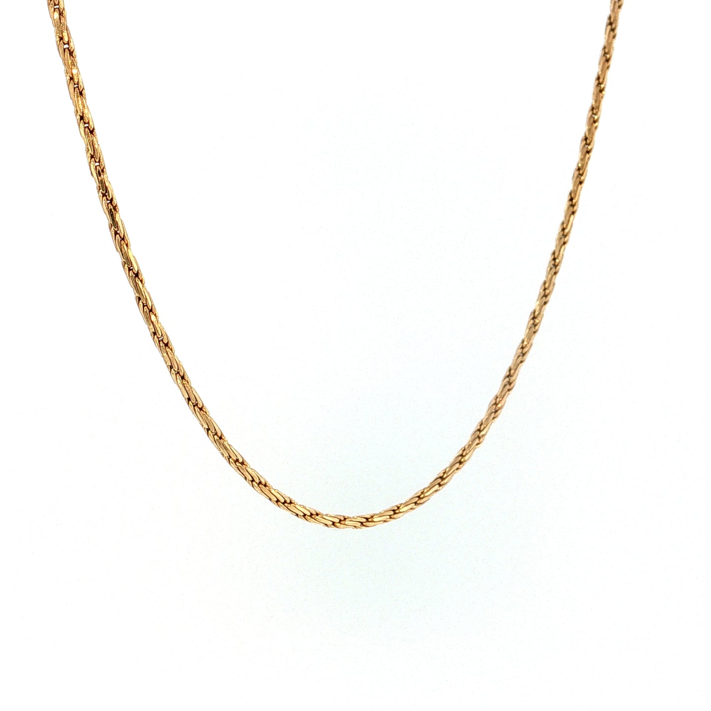 18" Woven Rope Chain Necklace 14k Yellow Gold