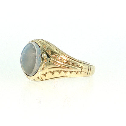 1.75 Vintage Mid-Century Moonstone Cocktail Ring 14k