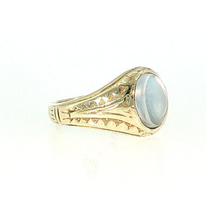 1.75 Vintage Mid-Century Moonstone Cocktail Ring 14k