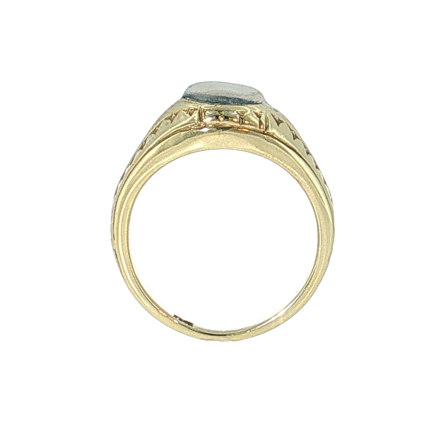 1.75 Vintage Mid-Century Moonstone Cocktail Ring 14k