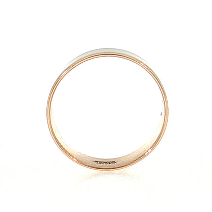Antique Victorian Wedding Band 14k Rose Gold