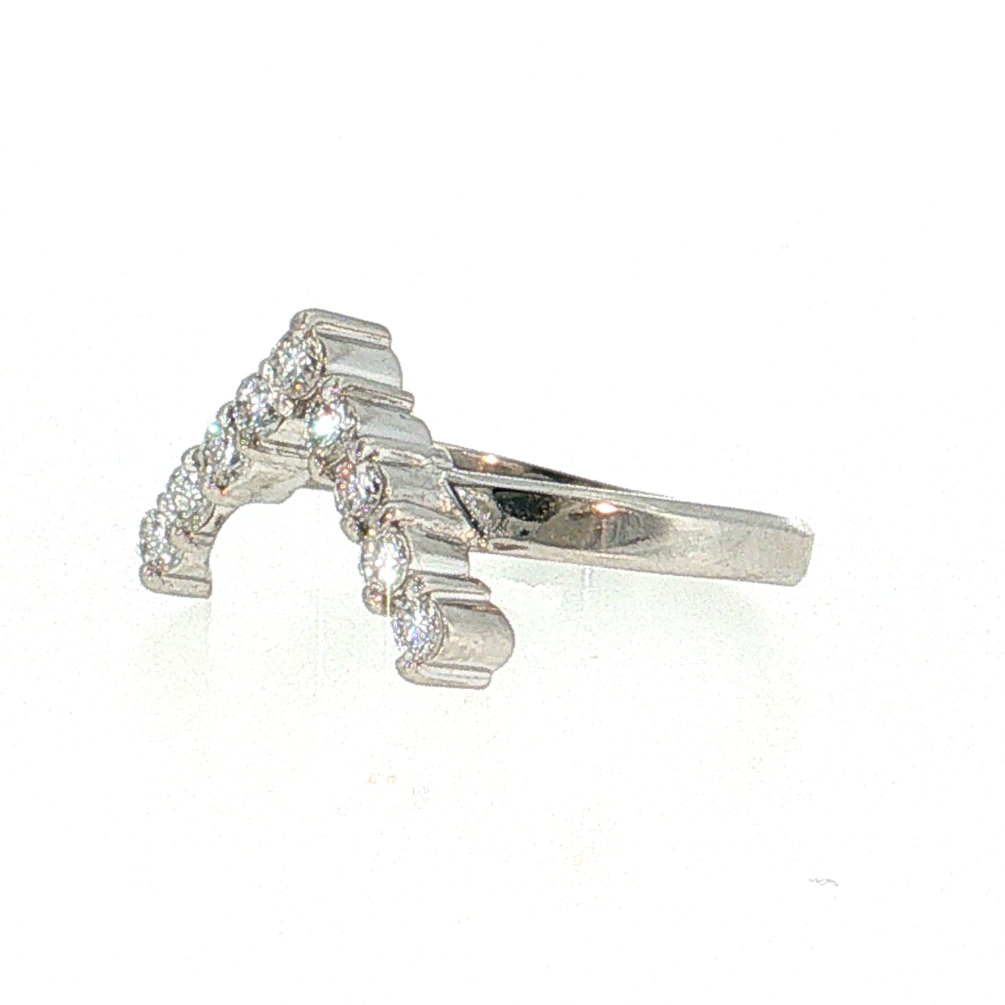 .47 Diamond Contoured Wedding Band Platinum