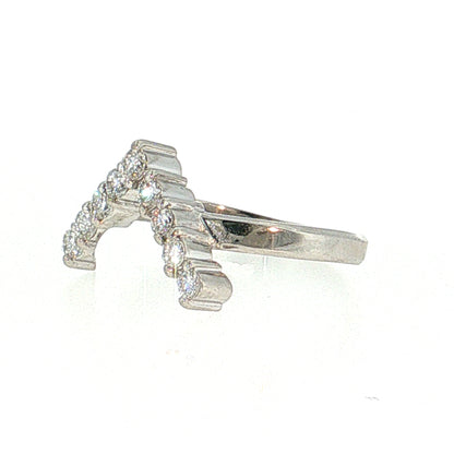 .47 Diamond Contoured Wedding Band Platinum