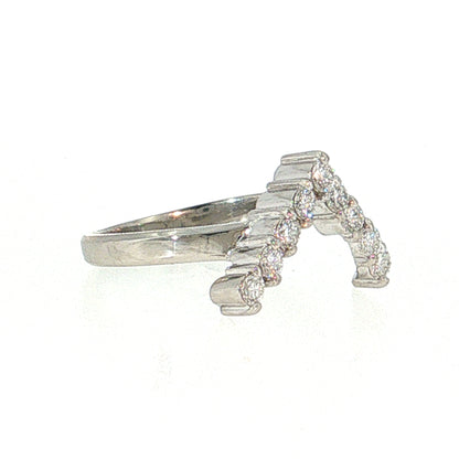 .47 Diamond Contoured Wedding Band Platinum